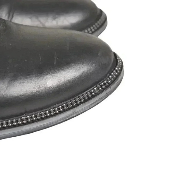 Franco Sarto Leather Knee High Boot  Tall Black Size 6.5 - Picture 4 of 16